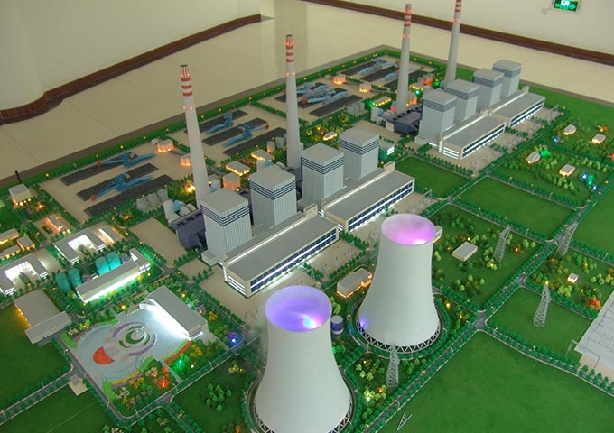 山西鲁能电厂模型